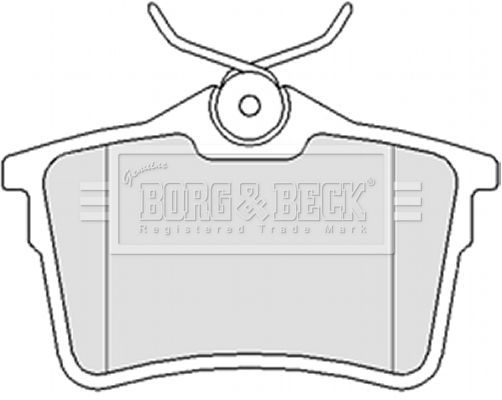 BORG & BECK Комплект тормозных колодок, дисковый тормоз BBP2063
